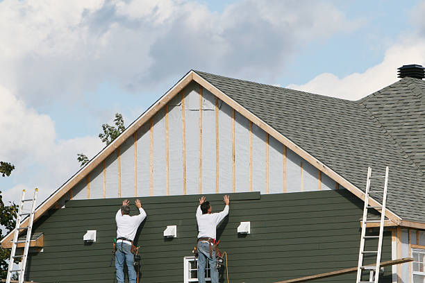 Professional Siding Installation technician working in Spraggs, PA